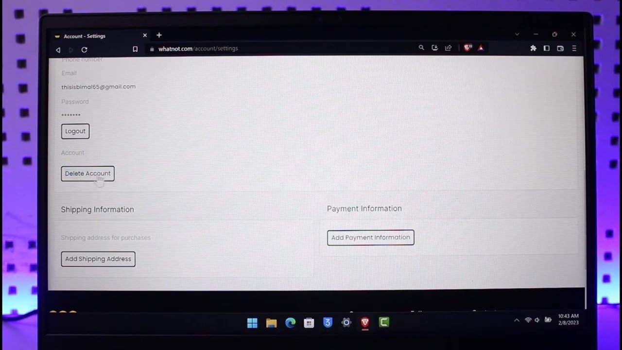 How to Delete Whatnot Account